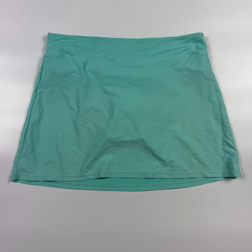 Cabana Life Skort Women's XS Blue Nylon Stretch Swimwear High Waisted Pull On